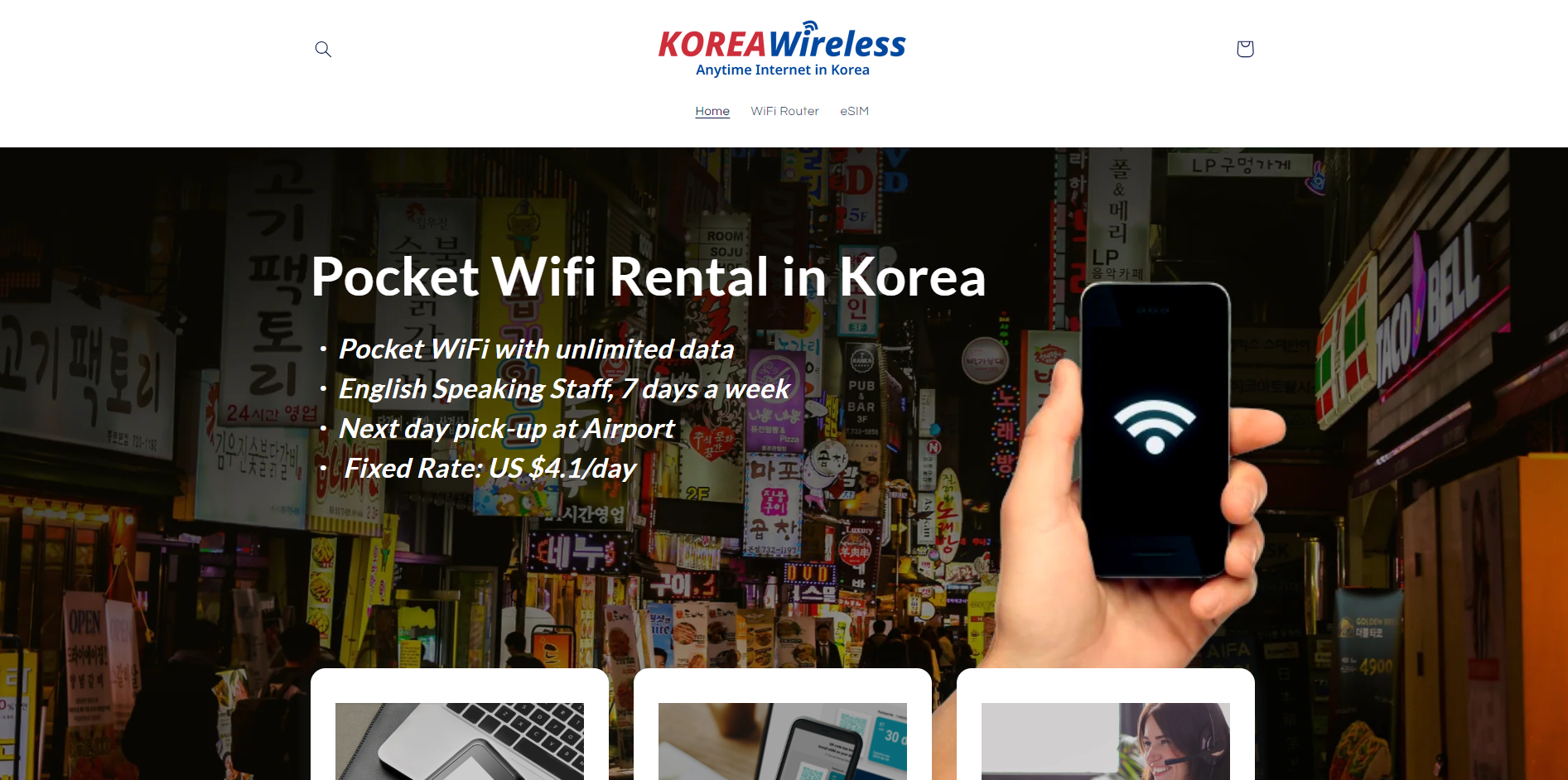 Korea Wireless website